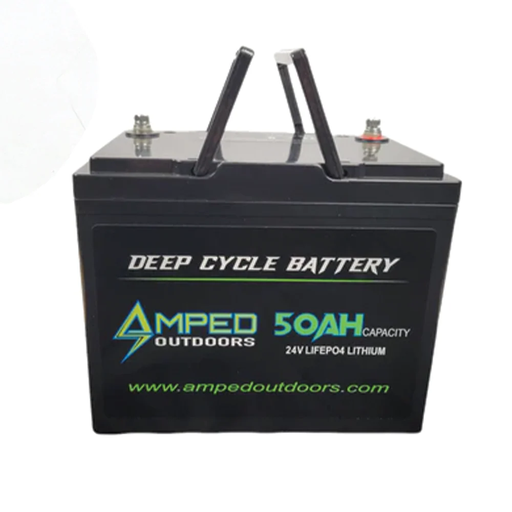 Amped Outdoors (LiFePO4) 24V Lithium Batteries - Battery w/Charger - Image 2