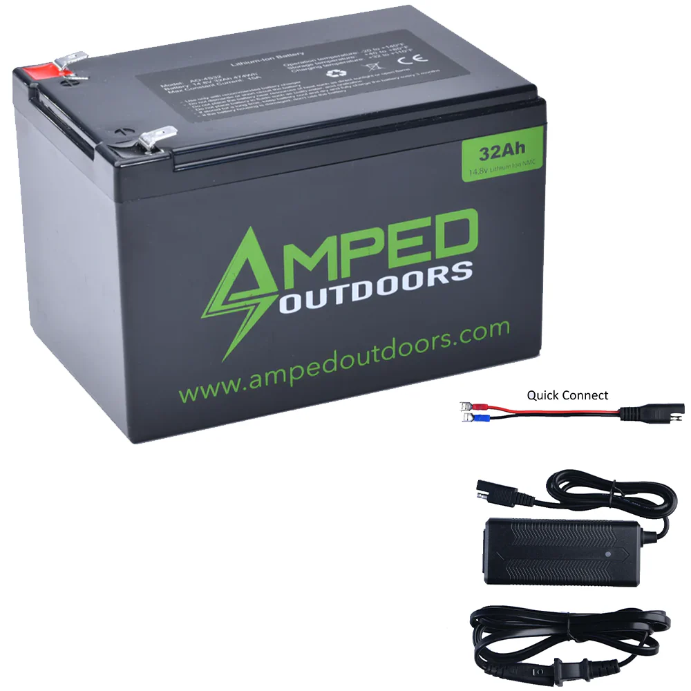 Amped Outdoors (LiFePO4) Lithium Batteries - Battery w/Charger - Image 2
