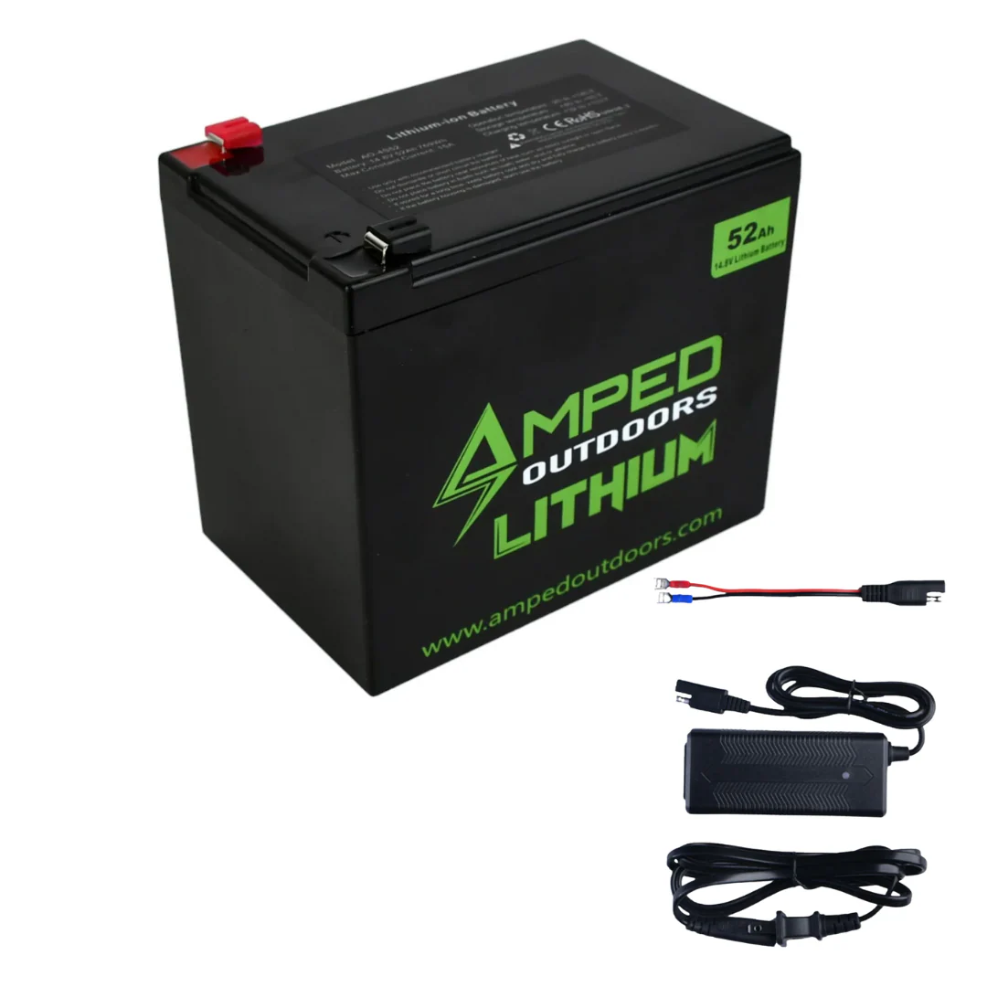 Amped Outdoors (LiFePO4) Lithium Batteries - Battery w/Charger - Image 3