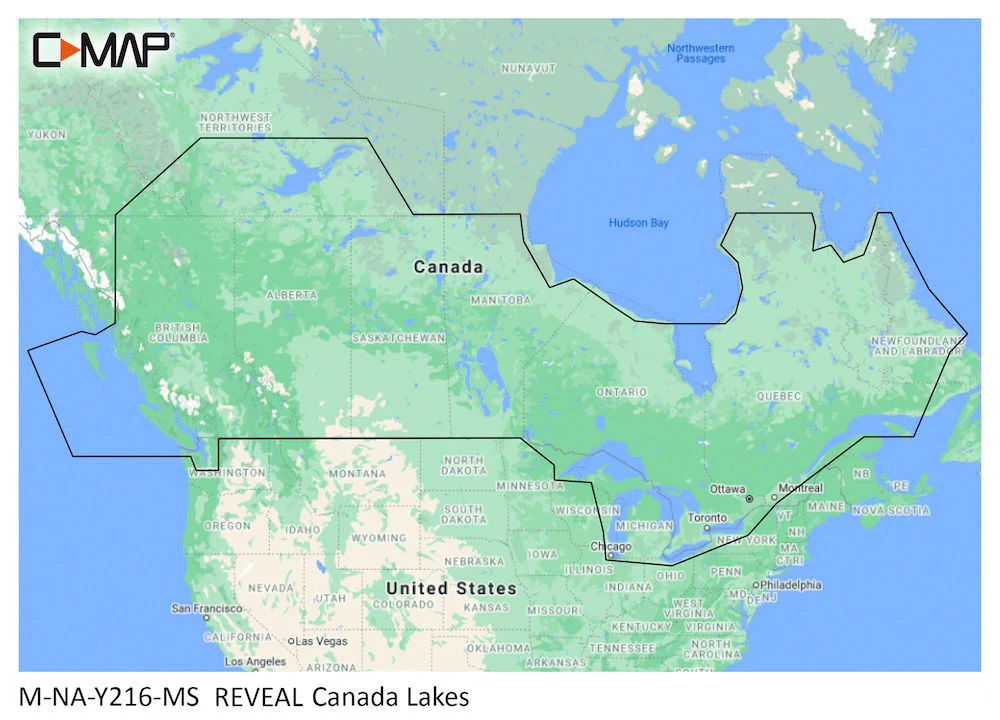CMap Reveal - Canada Lakes  PN:M-NA-Y216-MS