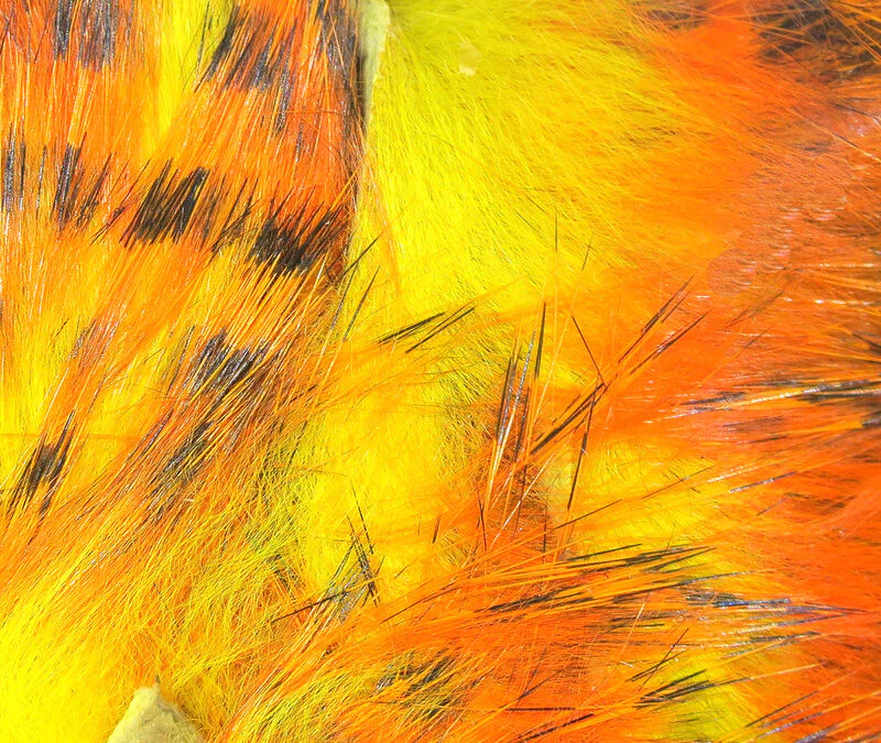 Hareline Rabbit Strip - Tiger Bar - Image 2
