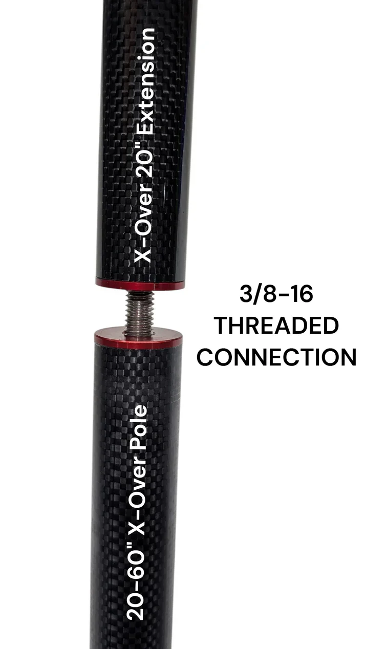 HD Innovations HDI X-OVER Carbon 20" Pole Extension - Image 2