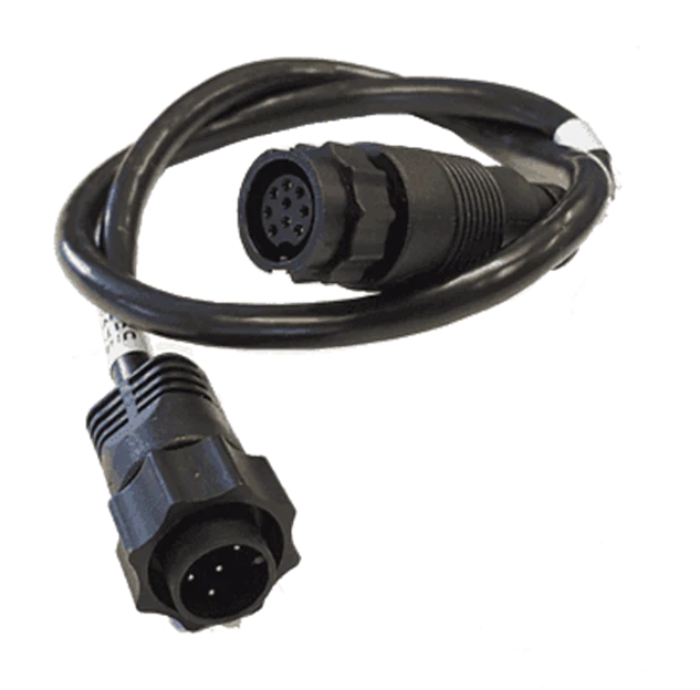 Lowrance 9 Pin Black Transducer To 7 Pin Blue Adapter 000-12571-001