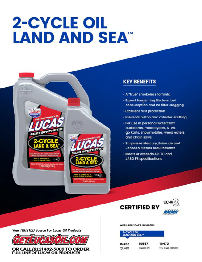 Lucas Land & Sea 2-Cycle Oil - Image 5