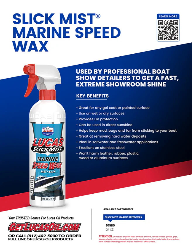 Lucas Slick Mist Marine Speed Wax 24oz. 10980 - Image 3