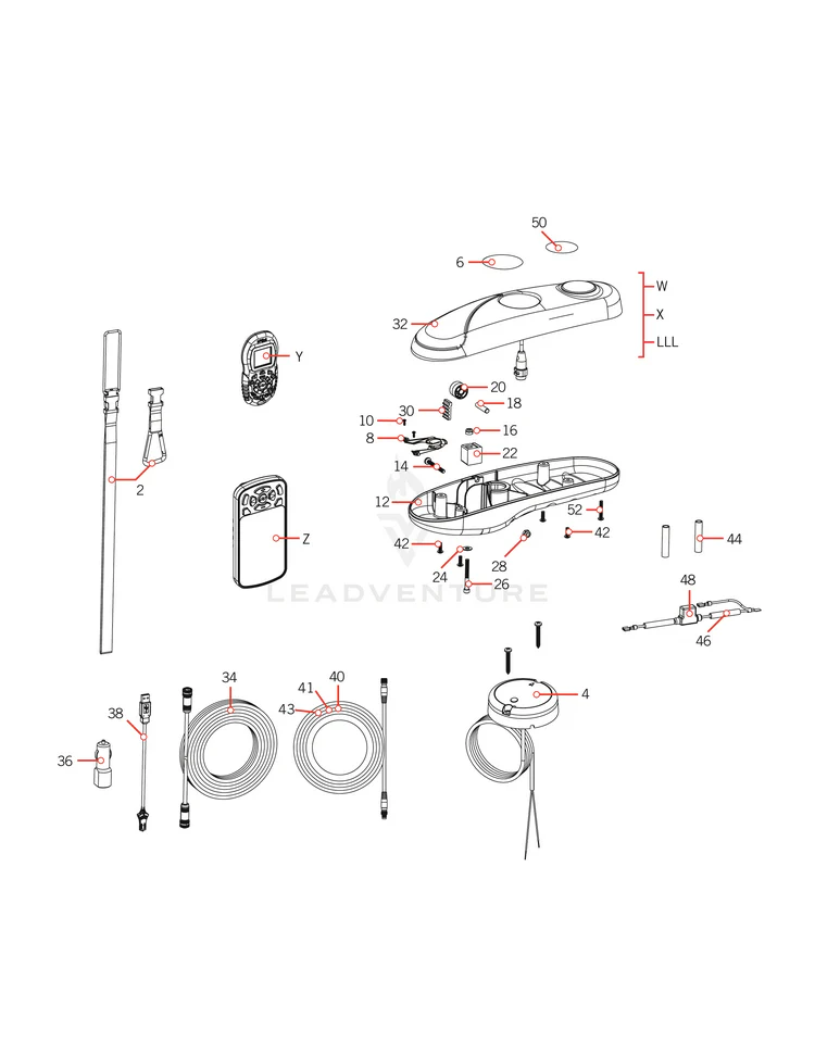 Minn Kota CABLE-INT MSI 14 M12-156" GRND | *MSI* P/N: 490516-3 - Image 2
