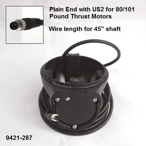 Minn Kota PLN END HSG/TRNDCR ASY 4.0 | 80LB THRUST | 45" | TRANSDUCER P/N: 9421-287
