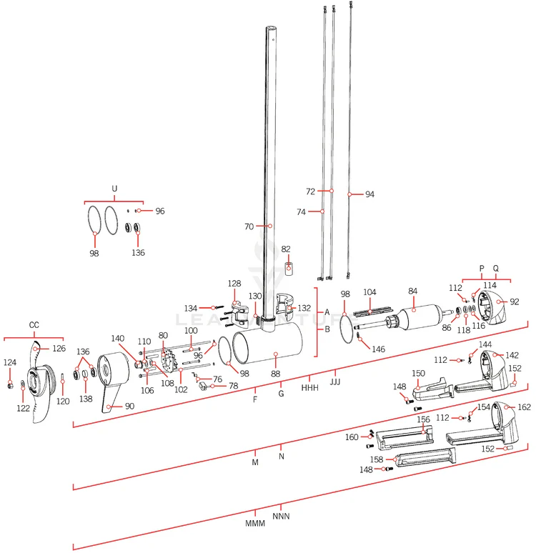 Minn Kota SCREW-#6-20 X 3/8 THD CUTS,RIE | 80LB THRUST | 4.0 | 112LB THRUST | 4.5 P/N: 2302104 - Image 3