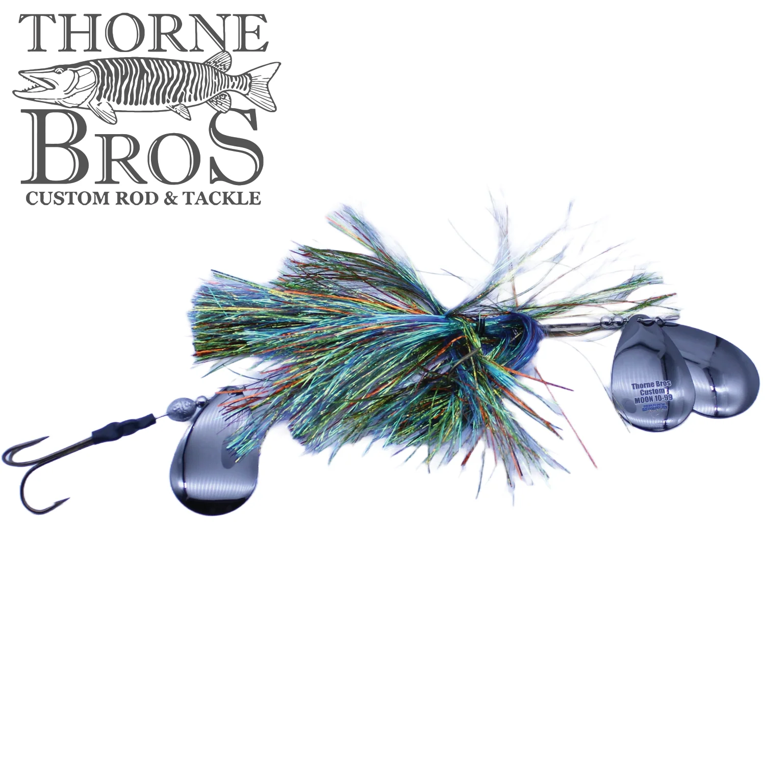 Musky Mayhem Moon TB Custom 1099 Bucktail - Image 11