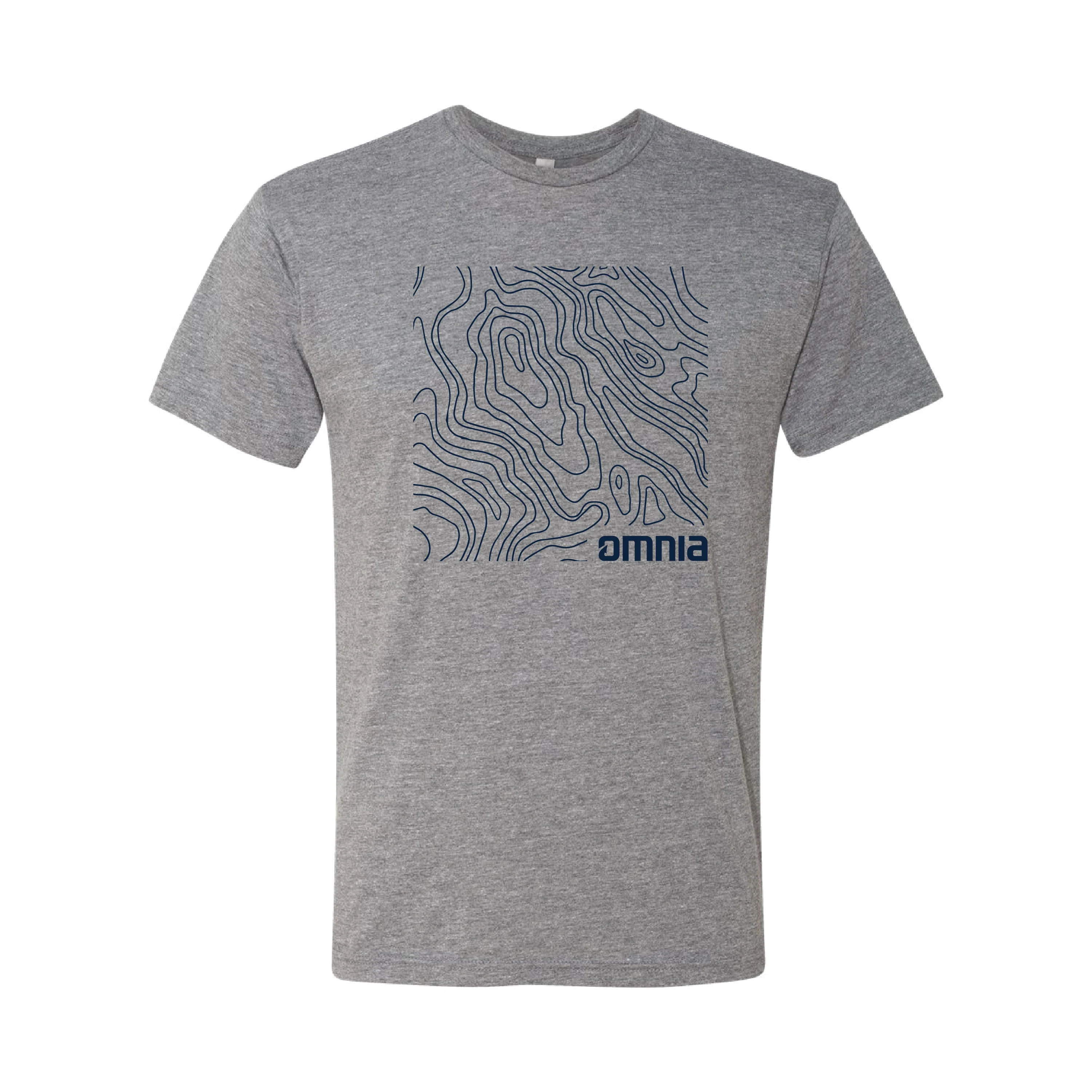 Omnia Fishing Contour Map T-Shirt - Image 3