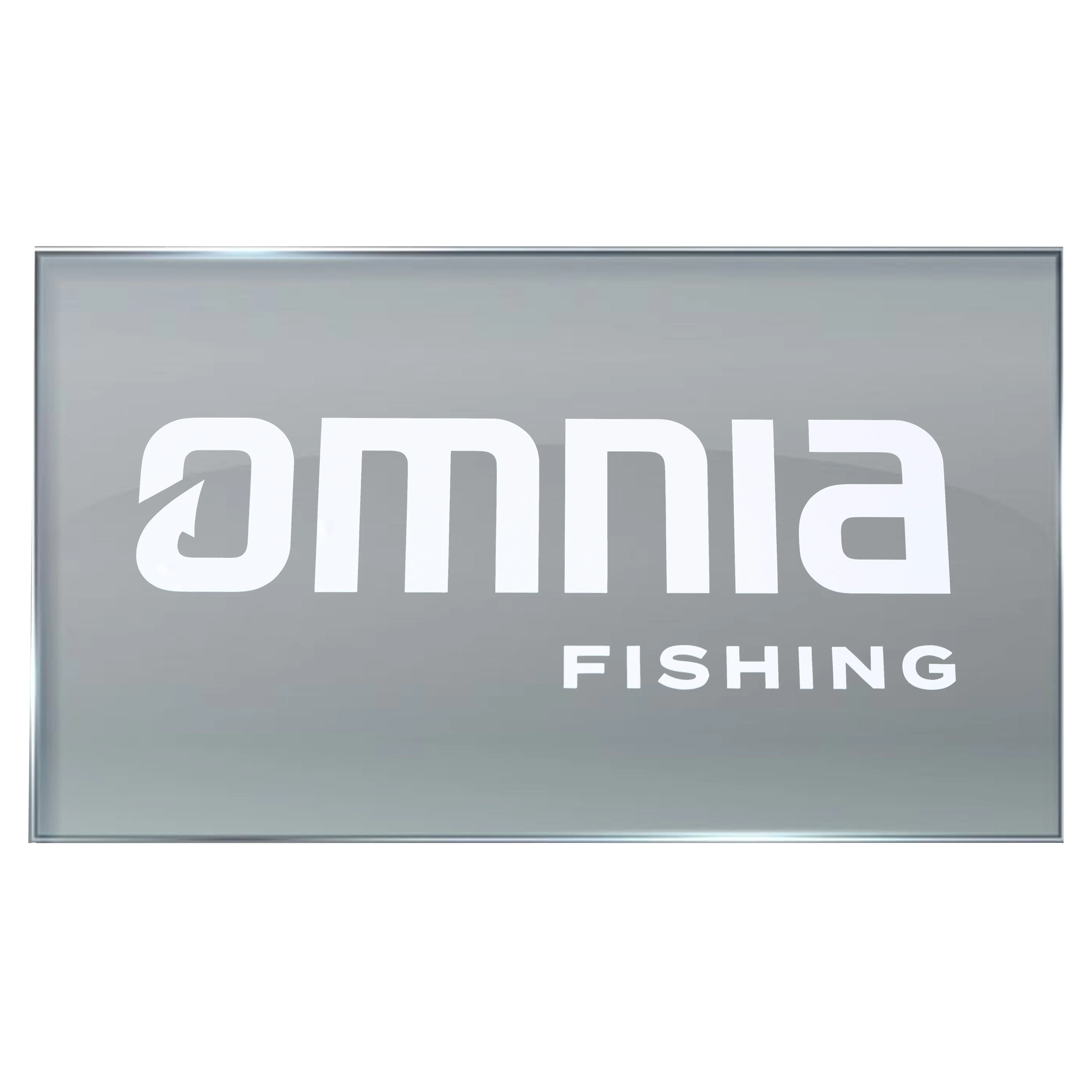 Omnia Fishing Large Stacked Logo Window Sticker - Image 2