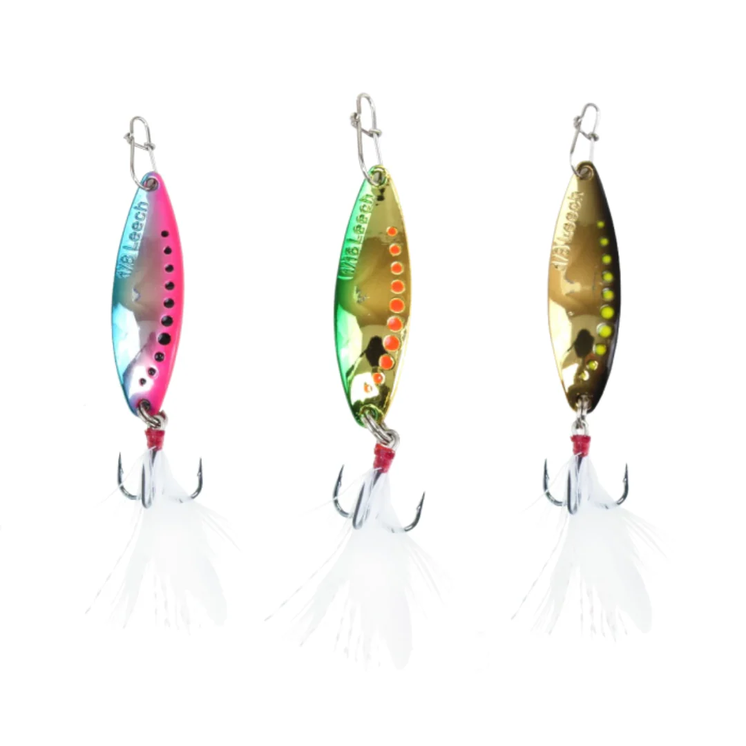 Clam Panfish Leech Flutter Spoon - Image 17