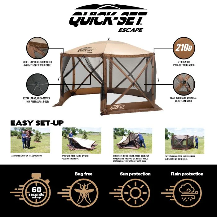 Quick-Set Escape Screen Shelter (6 Sided) - Image 4