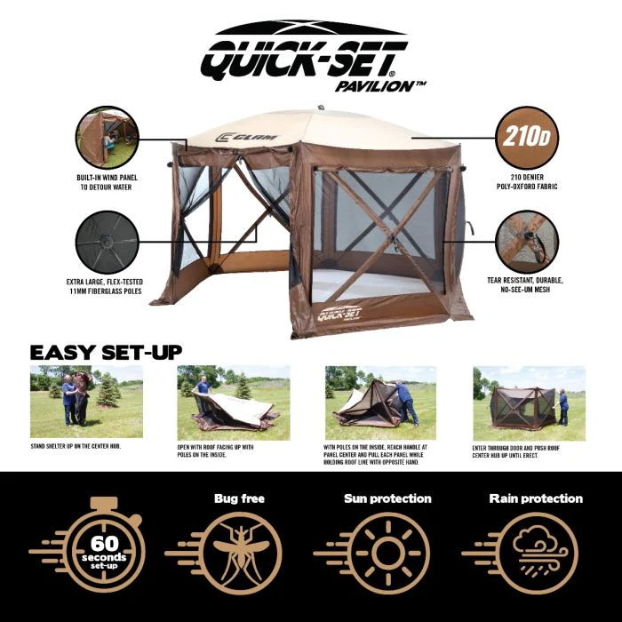 Quick-Set Pavilion Screen Shelter (6 Sided) - Image 3