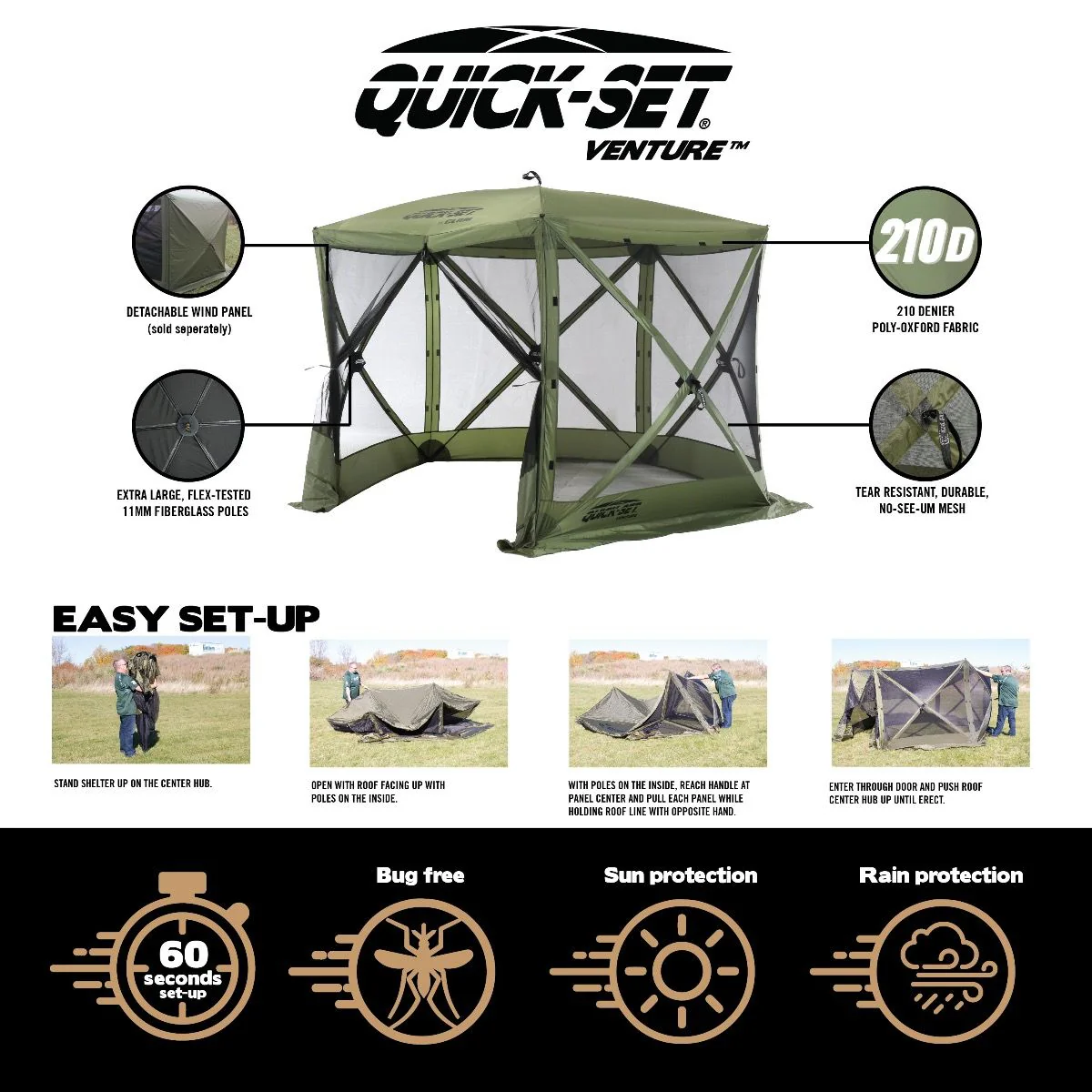 Quick-Set Venture Screen Shelter (5 Sided) - Image 3