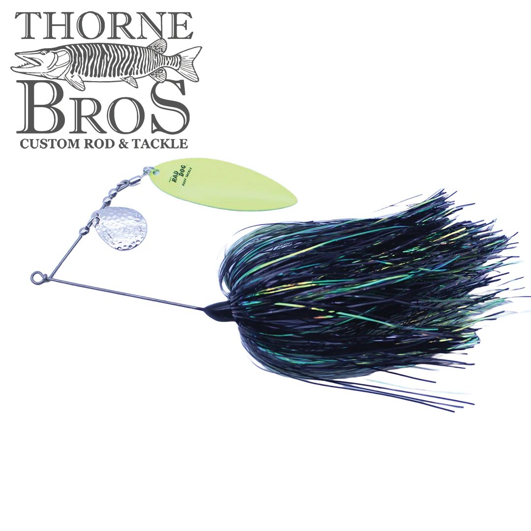 Ruff Tackle Tinsel Dog Tandem Spinnerbait - Image 3