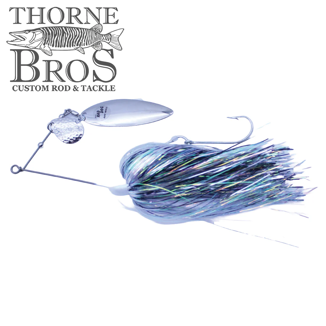 Ruff Tackle Tinsel Dog Tandem Spinnerbait - Image 9