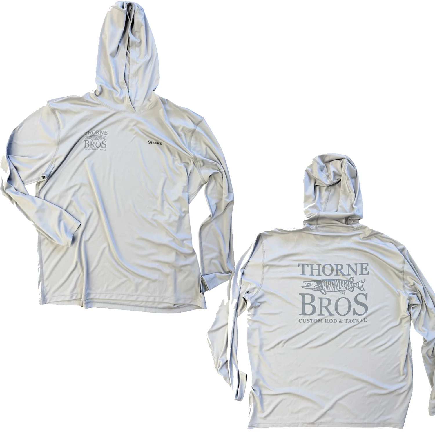 Simms Thorne Bros. Logo M's SolarFlex Hoody - Image 2