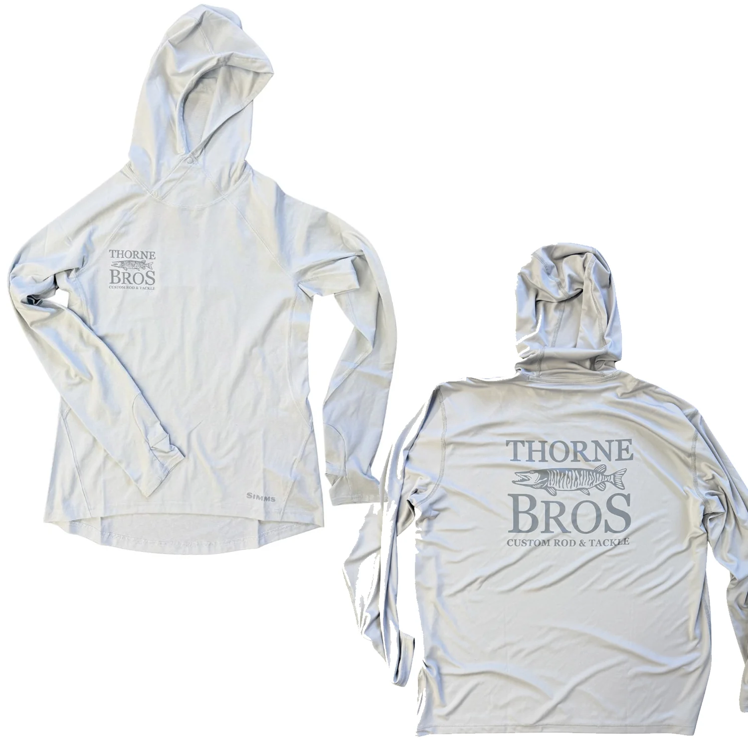 Simms Thorne Bros. Logo M's SolarFlex Hoody - Image 4