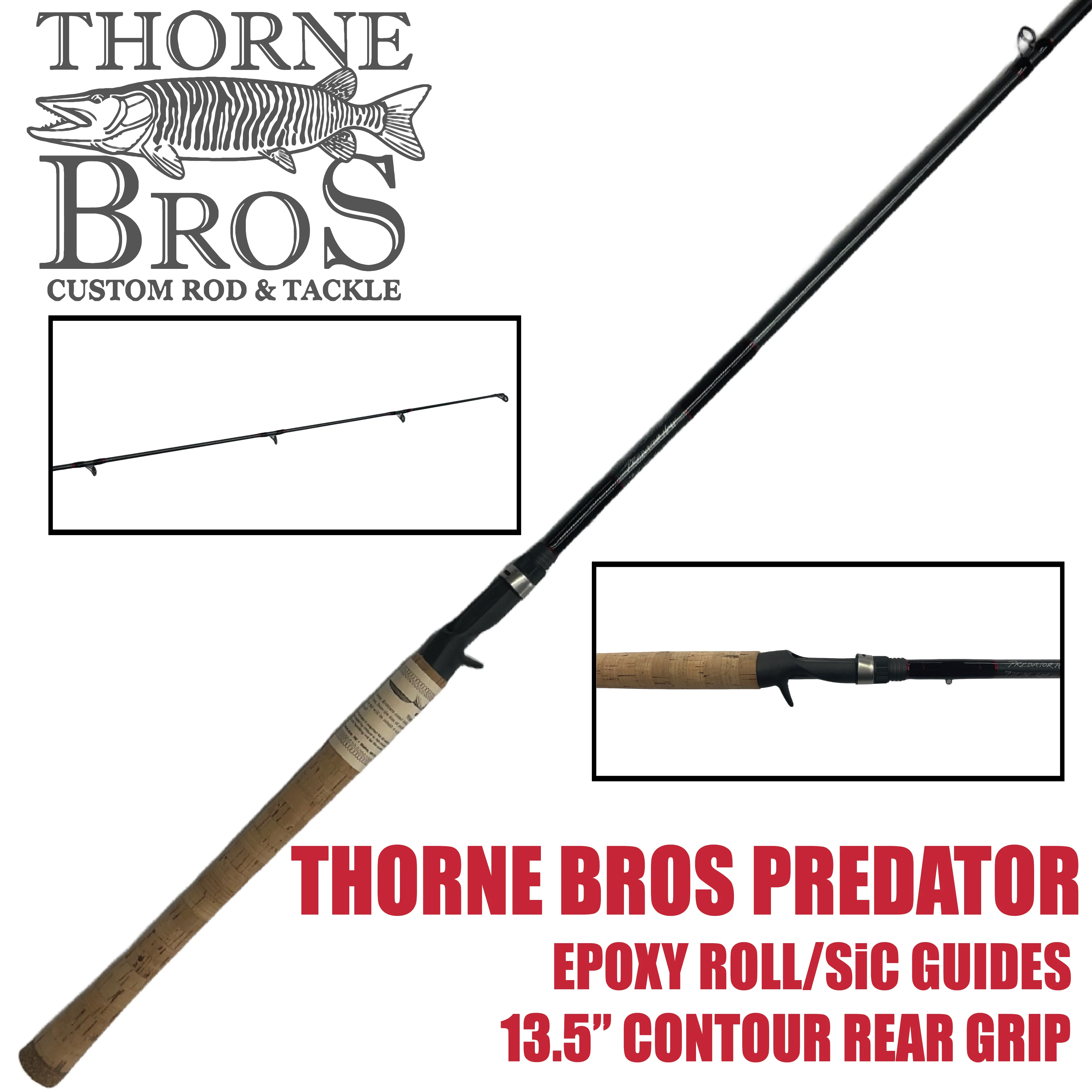 Thorne Bros. Predator Bass/Walleye Rods - Casting - Image 3