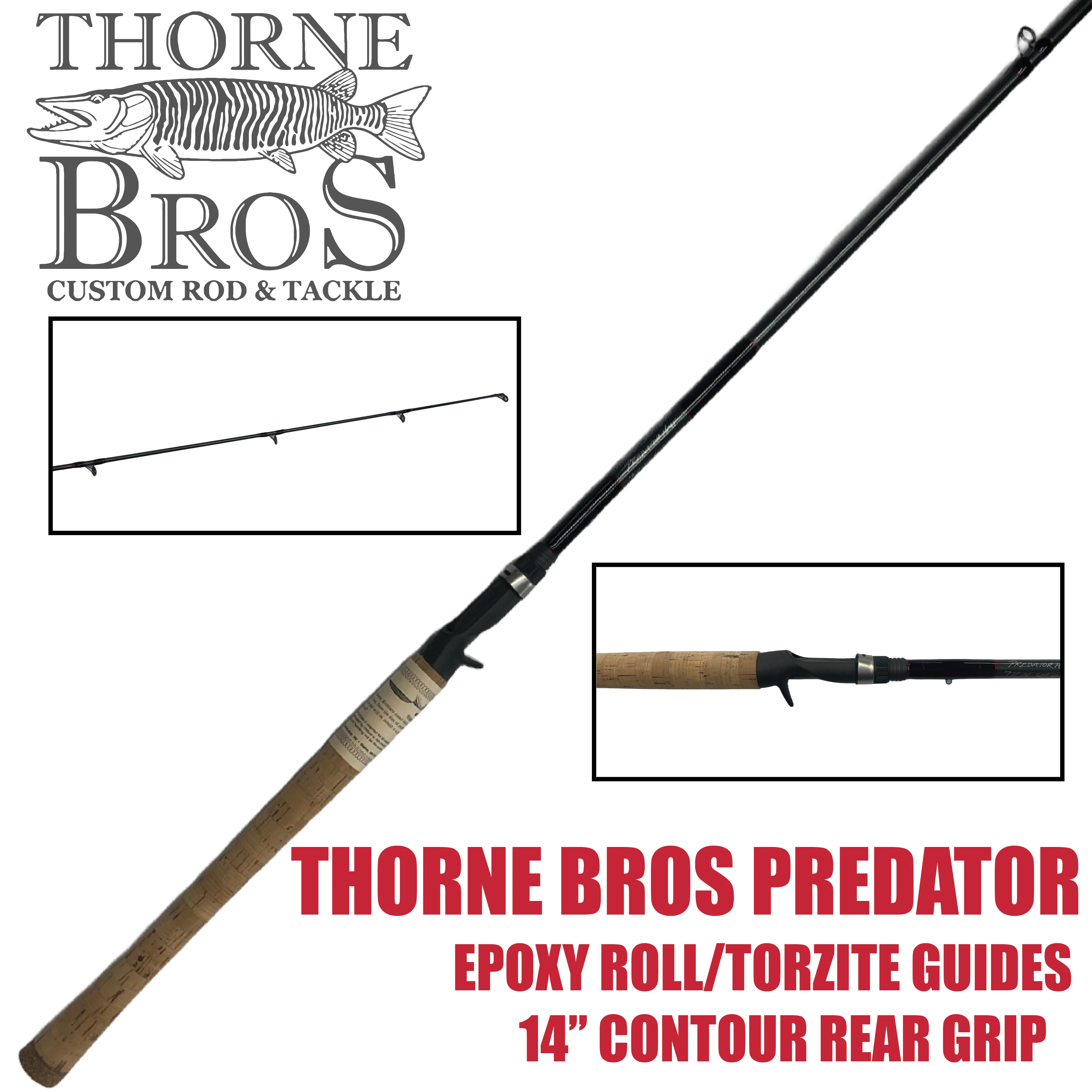 Thorne Bros. Predator Bass/Walleye Rods - Casting - Image 4