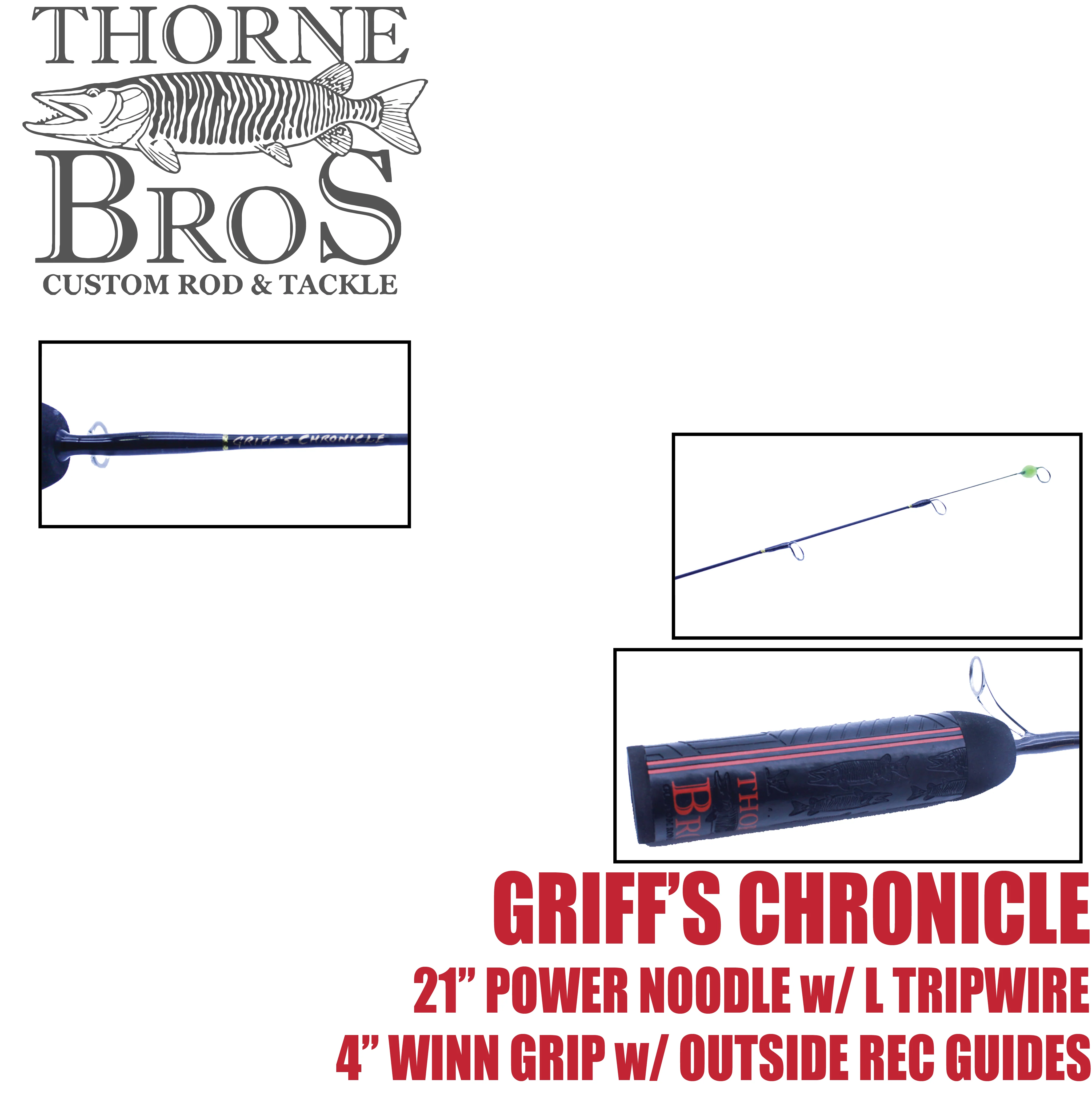 Thorne Bros Custom Ice Rod -  Crappie Chronicles "Griff"