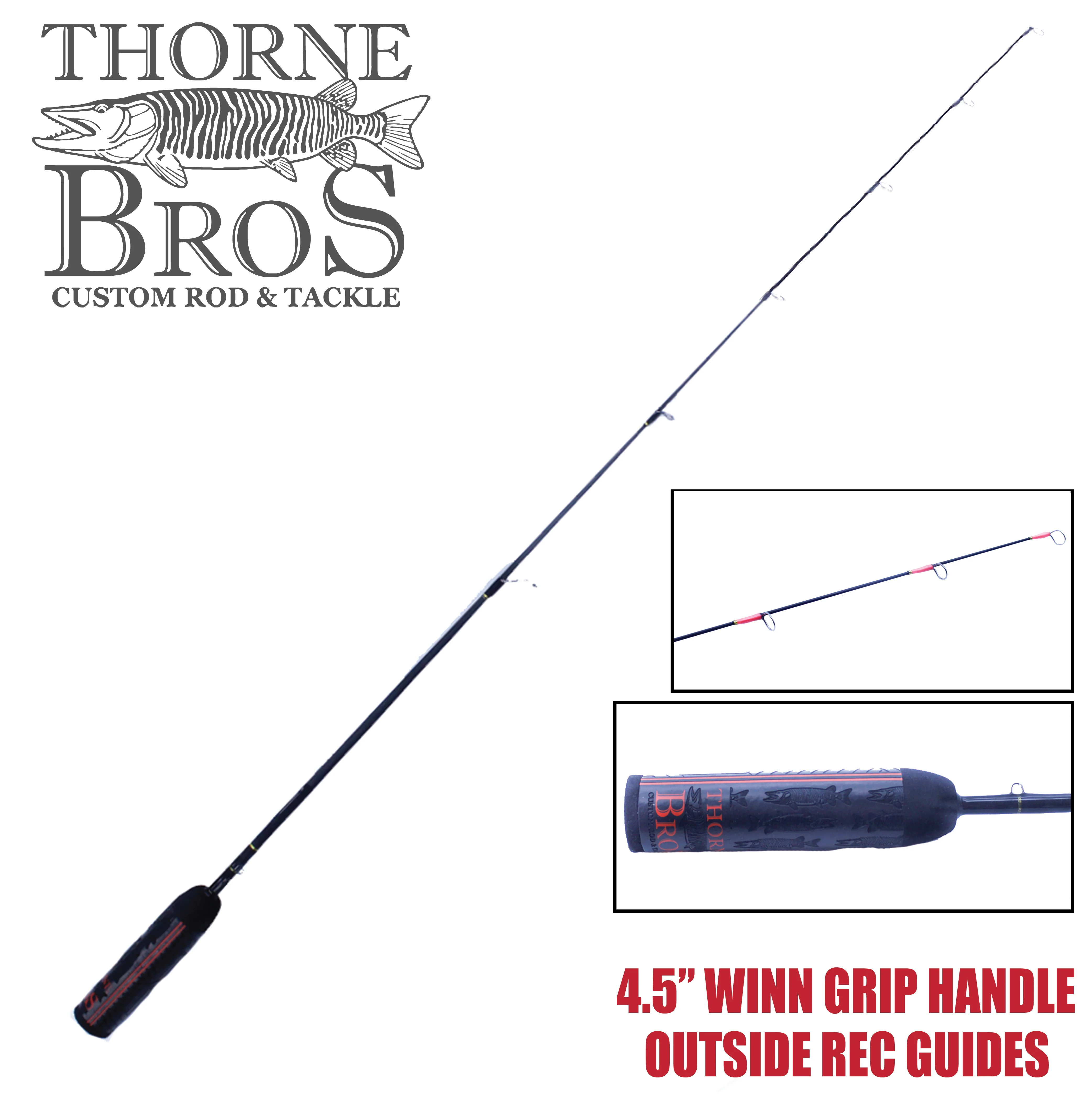 Thorne Bros Custom Ice Rod -  Perch Sweet Heart Options - Image 3