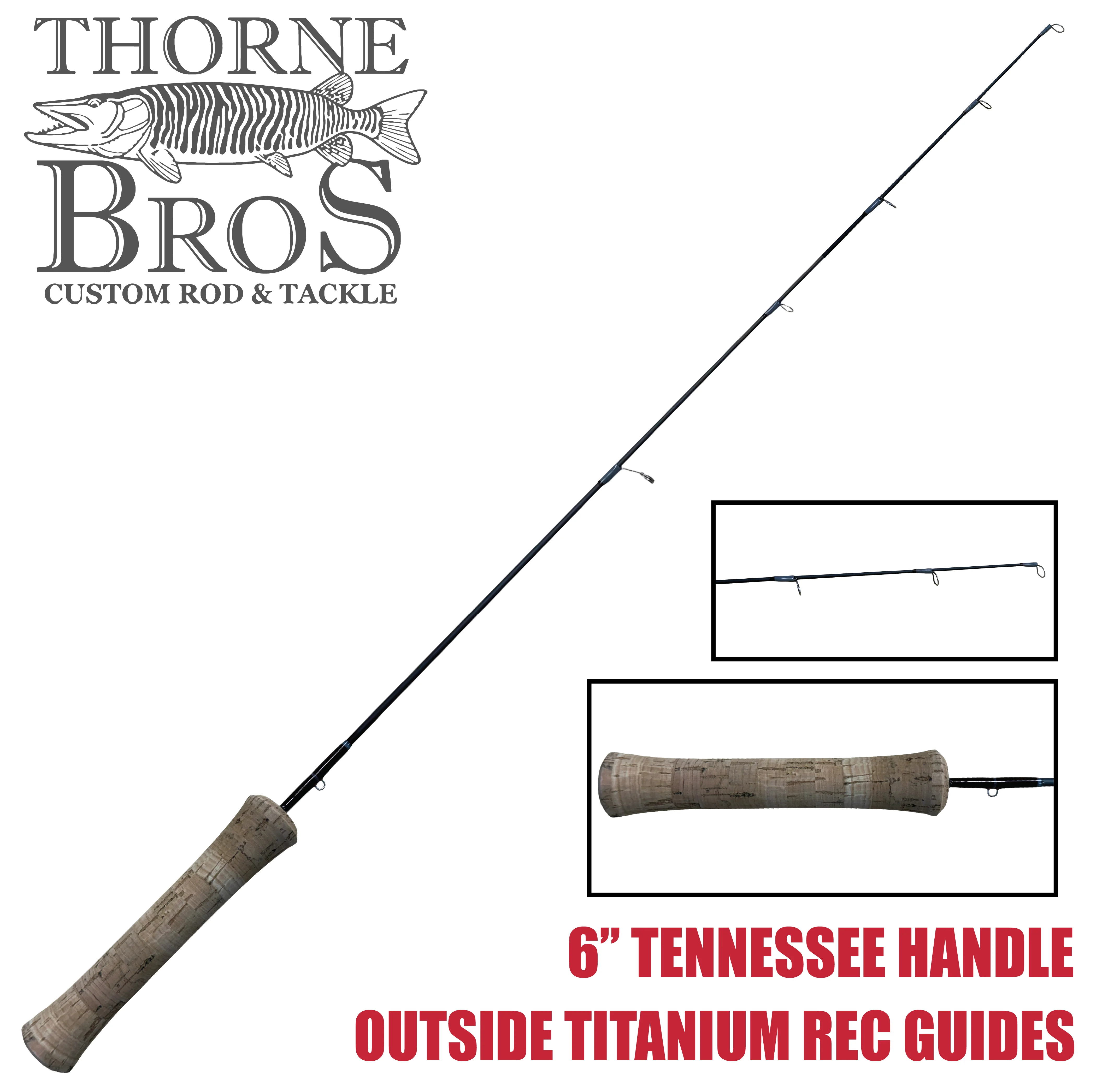 Thorne Bros Custom Ice Rod -  Perch Sweet Heart Options - Image 5