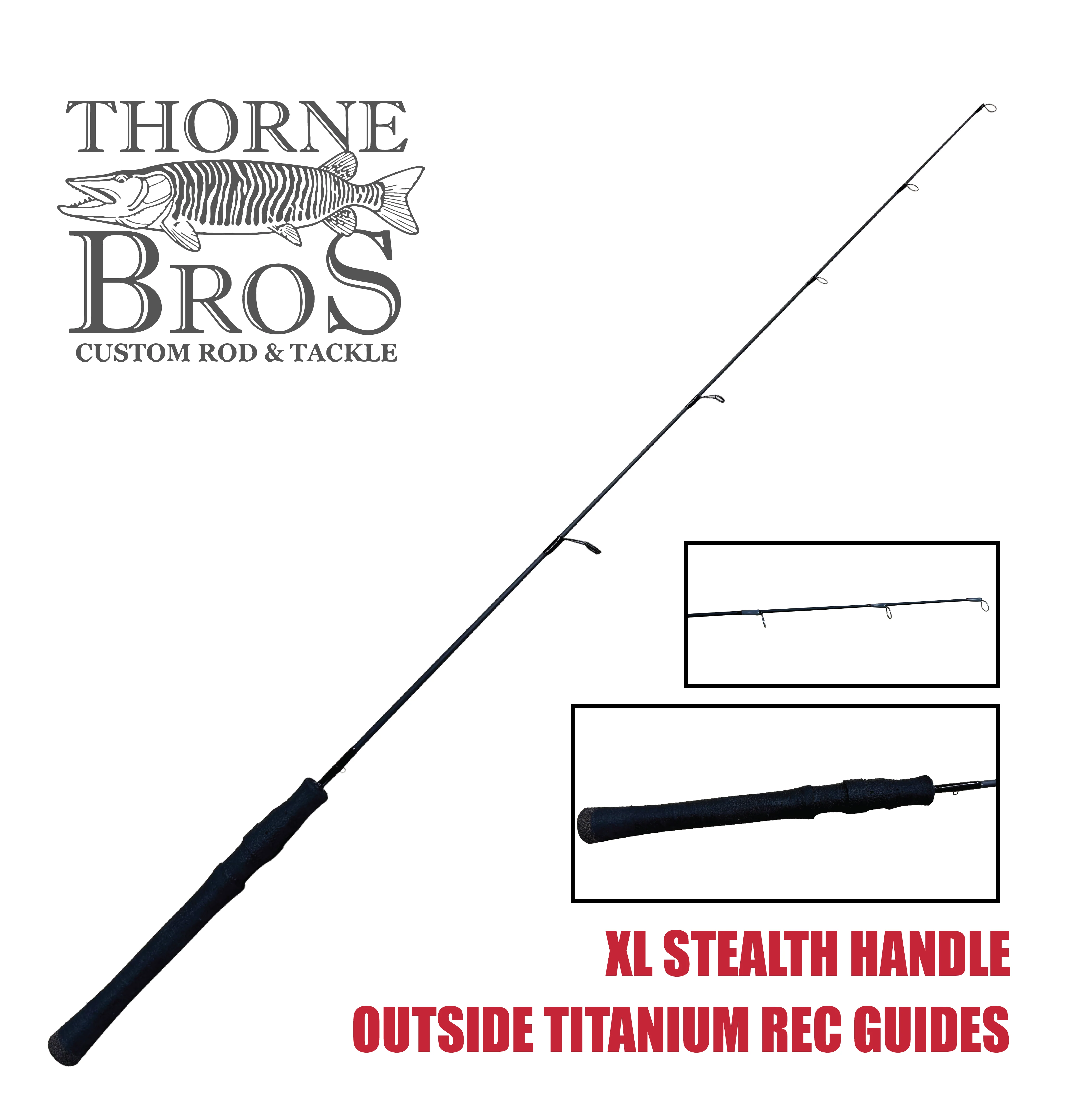 Thorne Bros Custom Ice Rod -  Walleye Medium Heavy Sweet Heart Options - Image 4