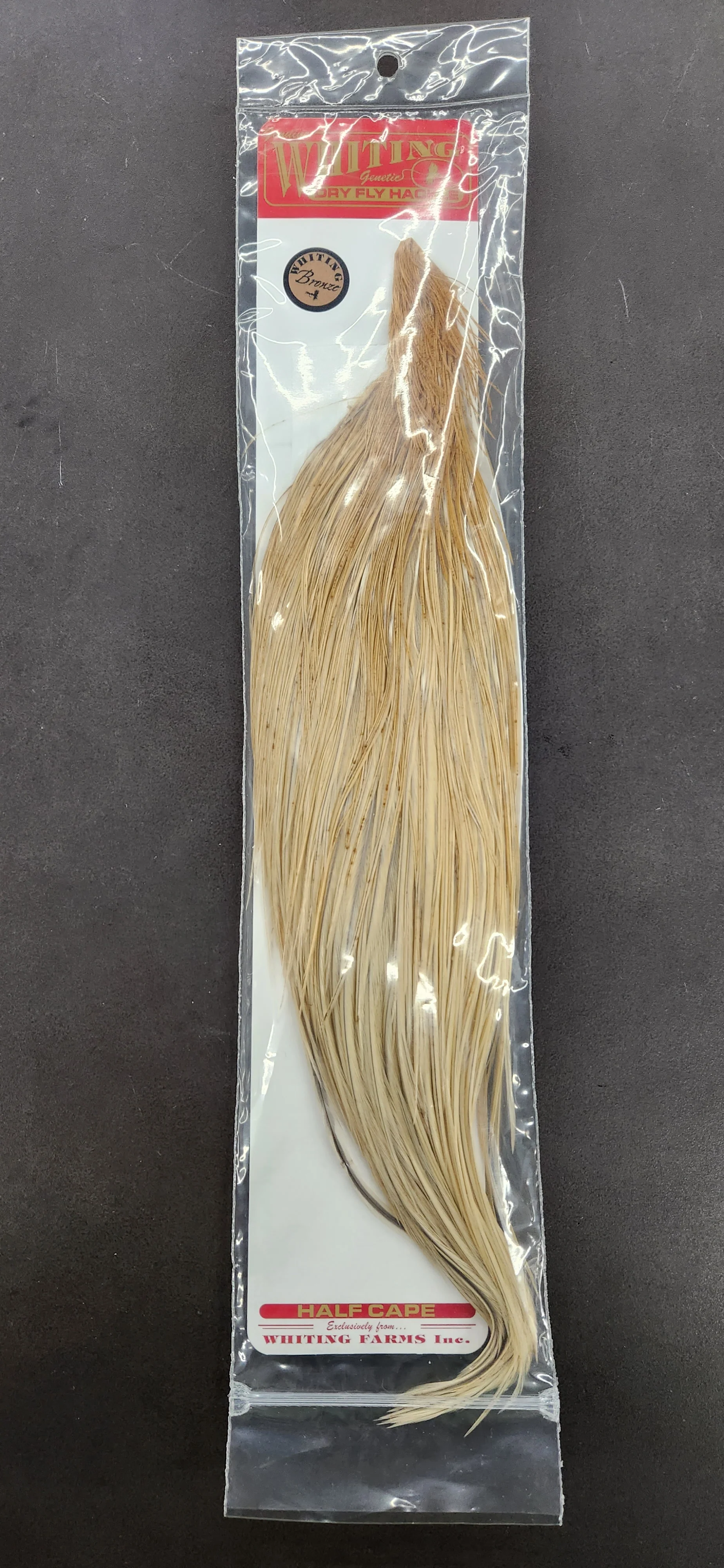 Whiting Rooster Bronze Half Dry Fly Cape - Image 2