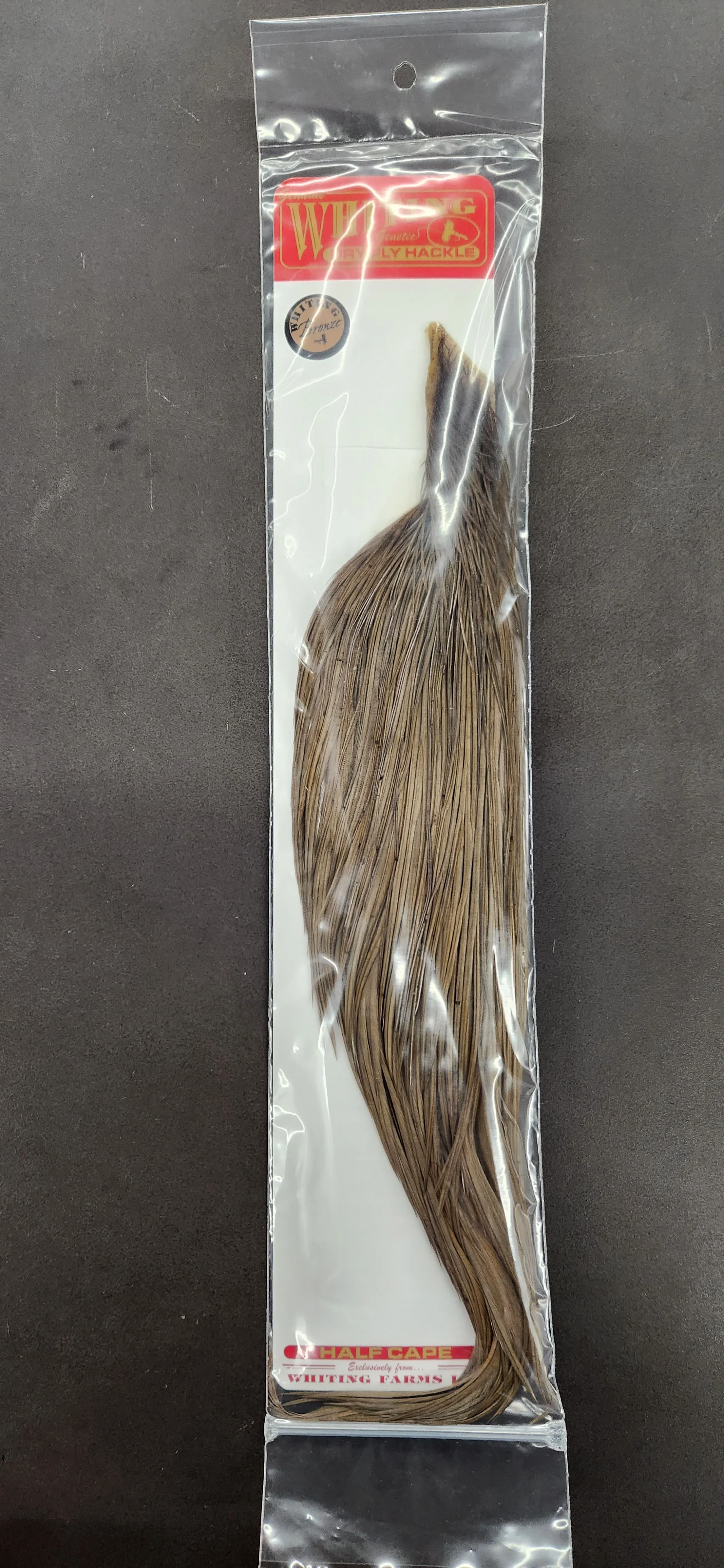 Whiting Rooster Bronze Half Dry Fly Cape - Image 6