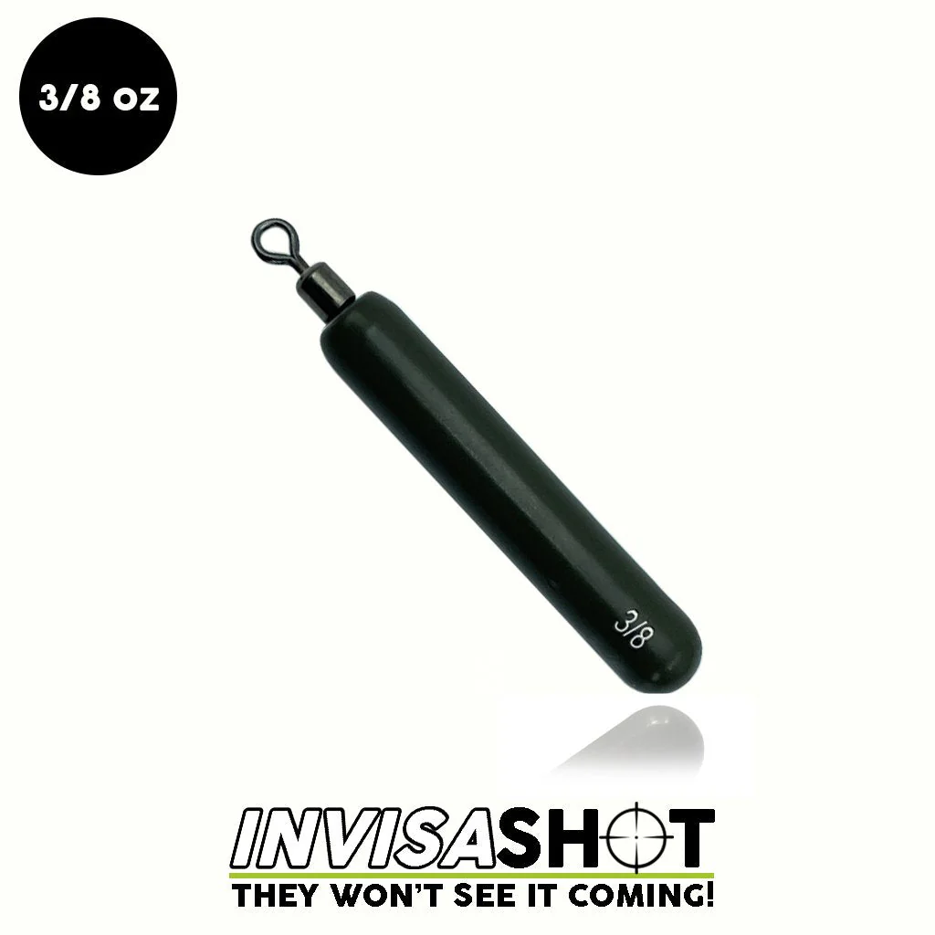 WOO! Tungsten Invisashot Cylinder Drop Shot Weight - Closed Eye - Image 4
