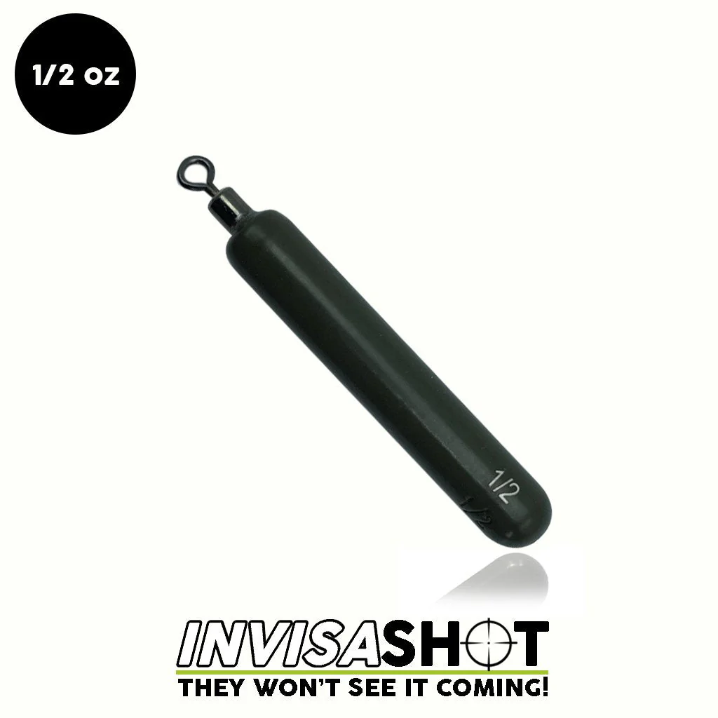 WOO! Tungsten Invisashot Cylinder Drop Shot Weight - Closed Eye - Image 5